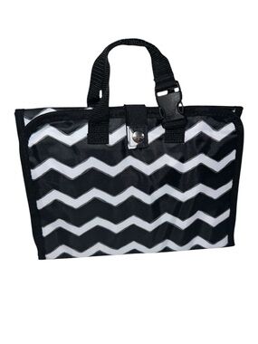 Thirty-One Travel Cosmetic Organizer Tri Fold Multi Compartment Jewelry Pouch